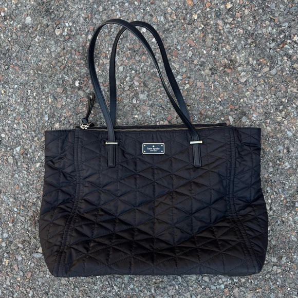 kate spade Handbags - Kate Spade New York Wilson Road Tote Bag Quilted Talya Large Black EUC Shoulder